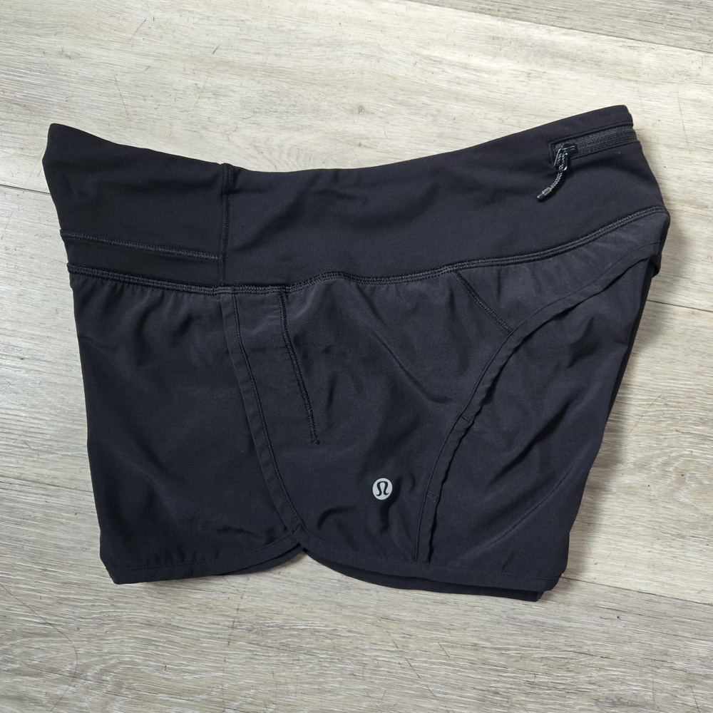 Lululemon Track That High-Rise Short 3" Lined Size 6 Black Color